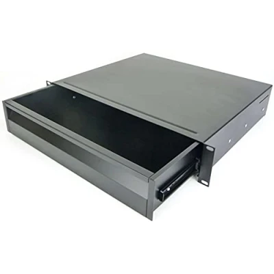 Abbildung von Adam Hall PROFI 2 HE ERGO 19&quot; Rackschublade 874E02 Stahl, schwarz, Rack Schublade (2 Stahl Rackschublade)