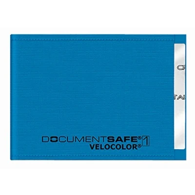 Abbildung von VELOFLEX 3271351 Document Safe Kartenhülle, Kreditkartenhülle, RFID/NFC Schutz, RFID Blocker, 90 x 63 mm, blau, 1 Stück