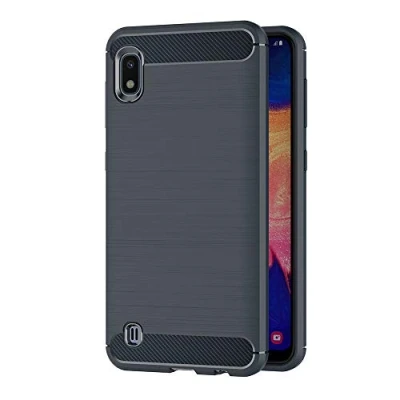 Abbildung von AICEK Hülle Compatible Samsung Galaxy A10, Blau Silikon Handyhülle für A10 Schutzhülle Karbon Optik Soft Case (6,2 Zoll)
