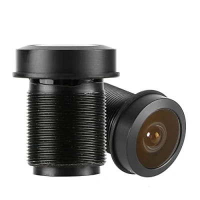 Abbildung von Standard Gewindeschnittstelle 180 Fisheye Objektiv, M12 Objektiv Filter 1,44 mm 1/2,5 Weitwinkel 5MP HD für CCTV Überwachungskameras