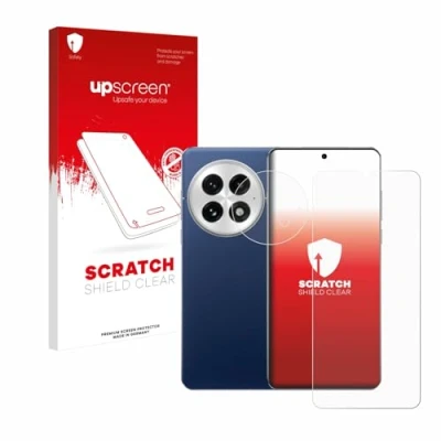 Abbildung von upscreen Schutzfolie für OnePlus 13 (Display+Kamera) Kristall klar, Kratzschutz, Anti Fingerprint