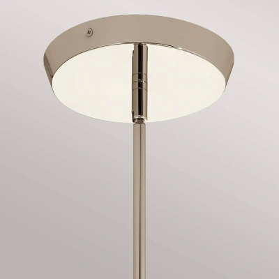 Abbildung von Elstead Lighting QN KAYVA9 PN QUINTIESSE Kronleuchter Kayva LED 24W IP44 3000K Stahl Nickel poliert, Glas klar facettiert H:50.9cm Ø50.3cm