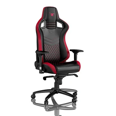 Abbildung von noblechairs Epic Gaming Stuhl Bürostuhl Schreibtischstuhl PU Kunstleder Inklusive Kissen Mousesports Edition Schwarz/Rot