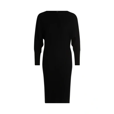 Abbildung von zero MIT Uboot Ausschnitt Strickkleid, Damen, Größe: 34, Black beauty