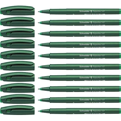Abbildung von Schneider Faserschreiber Topwriter 147, 0,6 mm, grün, 10er Packung