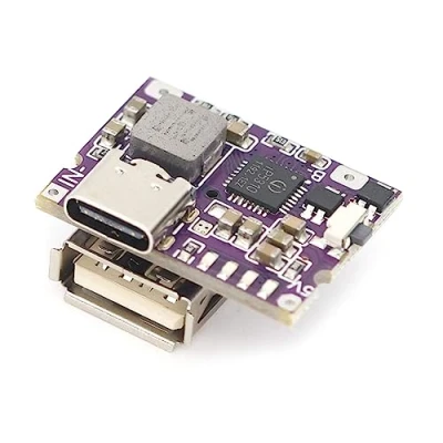 Abbildung von Pnuokn 5 V 3,1 A Typ C USB Konverterplatine, Power Module, mobiles Powerbank Zubehör mit 4 LED Anzeigen, Mini Lade Motherboards
