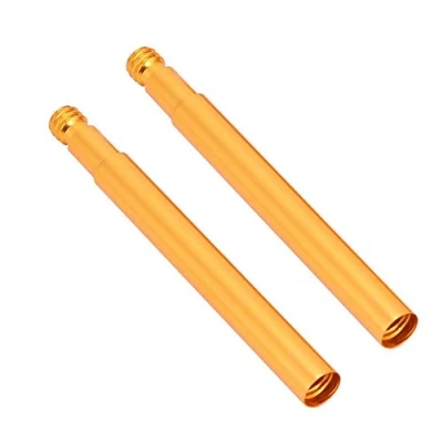 Abbildung von Fahrrad Presta Valve Extender, 2 Stücke 60mm Ventilverlängerung Rennrad Extender Innenreifen Ventile Verlängerung Radfahren Zubehör(Golden)
