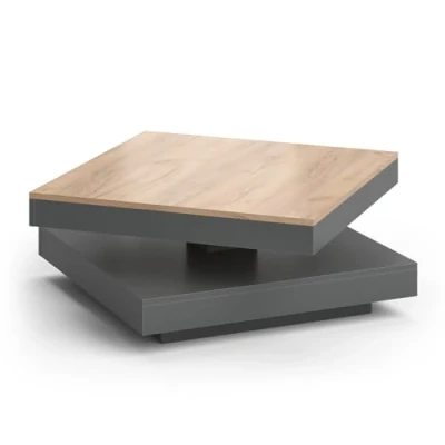 Abbildung von Vicco Couchtisch Elias, Anthrazit/Goldkraft Eiche, 70 x 34 cm, Multifunktionell