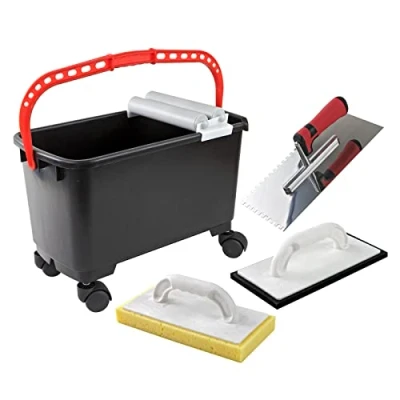 Abbildung von DEMA Fliesenschneider Fliesenwaschset 4tlg.mit Rollen MOP