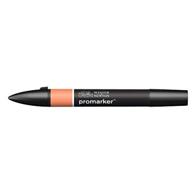 Abbildung von Winsor &amp; Newton &quot; ProMarker 0203270 Professioneller Layoutmarker 2 Spitzen, fein breit für Zeichnungen, Design Layouts Pfirsich