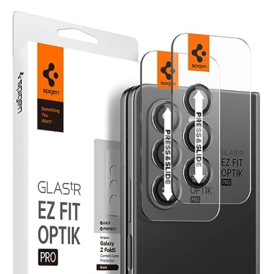 Abbildung von Samsung Galaxy Z Fold 5 Panzerglas Spigen Glas.tR EZFit Optik Lens Protector Linsen Protektor für das
