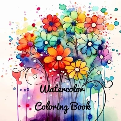 Abbildung von Aquarell Watercolor Coloring book for Adults: reverse draw lines (very creative Books)