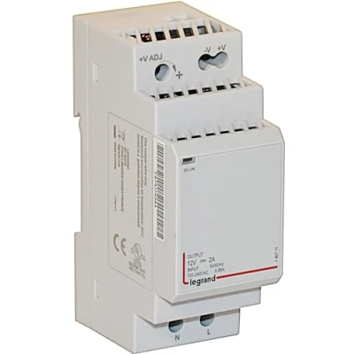 Abbildung von Legrand 146711 Modulares Netzteil, einphasig, 2 Module, Eingang 100 V bis 240 V, Ausgang 12 24 W, A
