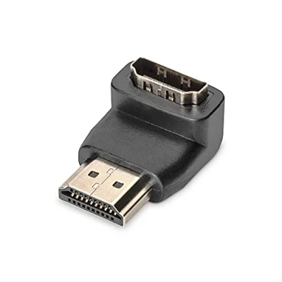 Abbildung von DIGITUS HDMI Grafik Adapter, Typ A zu (90), 4K Ultra HD 60Hz, 3840 x 2160 Pixel, Schwarz