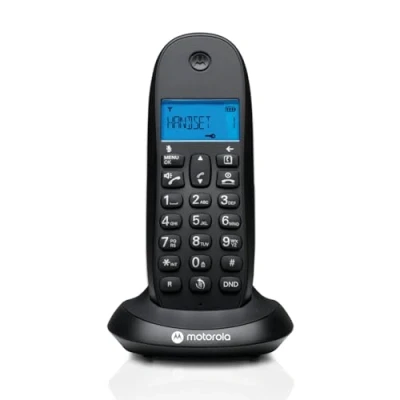Abbildung von Motorola C1001CB+ Schnurloses Festnetztelefon DECT Inklusive Anrufblockierungsmodus Anruferkennung, Freisprecheinrichtung, Telefonbuch mit 50 Einträgen Farbe Schwarz