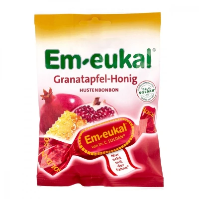Abbildung von Em Eukal Bonbons Granatapfel honig zuckerhaltig