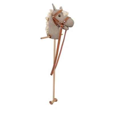 Abbildung von ERST HOLZ Reitpferd Steckenpferd mit Rad Holzpferd Hobby Horsing Farbe hell, 96 333 Zaumzeug