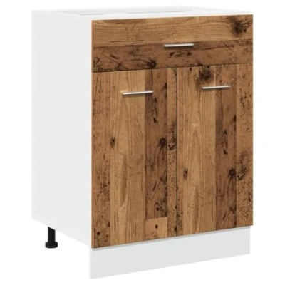 Abbildung von vidaXL Unterschrank Altholz Optik 60x46x81,5 cm Holzwerkstoff