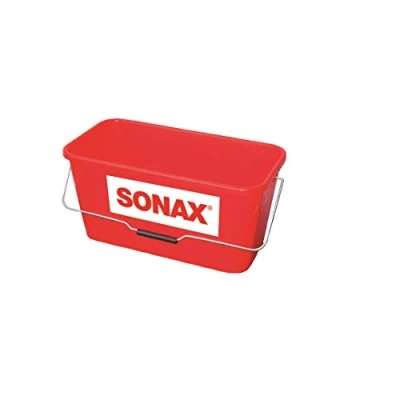 Abbildung von SONAX Eimer für PFA Wagen (1 Stück) praktischer, rechteckiger mit stabilem Bügel /Art Nr. 04958000, Rot
