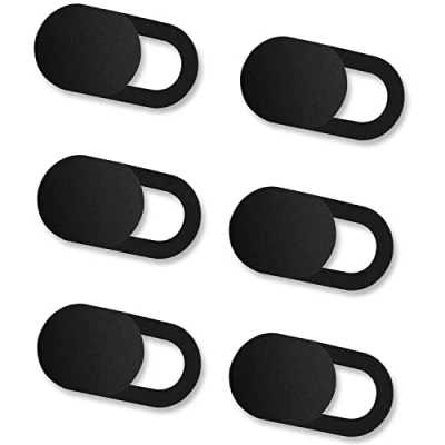 Abbildung von ivoler [6er Set Webcam Abdeckung, Slider Camera Cover Ultra dünne Privacy Schutz Kamera Abdeckung für Laptop, PC, Smartphones, Tablets, etc. (Schwarz)