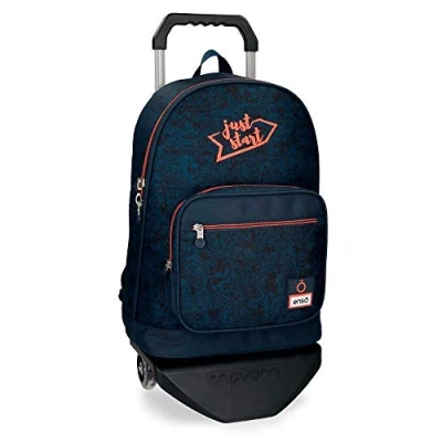 Abbildung von Enso Monsters Laptop Rucksack mit Trolley Blau 30x40x13 cms Polyester 15,6&quot; 22.44L