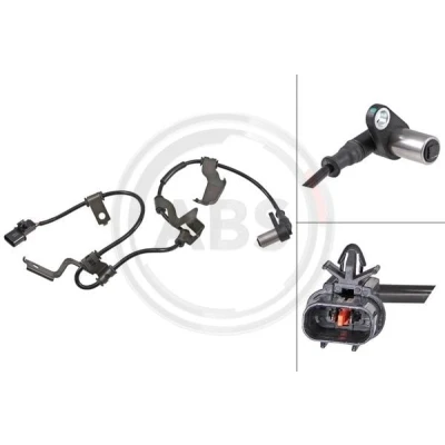 Abbildung von A.B.S. 31904 ABS Sensor passiver 600 schwarz MITSUBISHI: L200 III Pickup