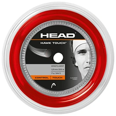 Abbildung von HEAD Unisex Adult Hawk Touch Rolle 120m Tennis Saite, Rot, 1.30 mm / 16 g