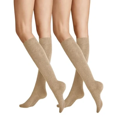 Abbildung von Hudson Damen Kniestrümpfe Only 2 Pack wärmend Beigemel. 0723 35/38
