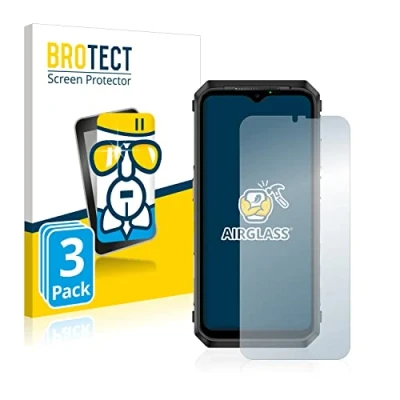 Abbildung von BROTECT Schutzglas für Ulefone Power Armor 18T (3 Stück) Schutzfolie Panzer Folie Glas [Extrem Kratzfest 9H, Anti Fingerprint, Ultra Transparent]