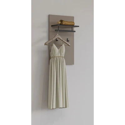 Abbildung von INOSIGN Garderobenpaneel &quot;Cross,Breite 40 cm modernes Wandregal mit Haken und Kleiderstange&quot;, Wandgarderobe, Aufhänger, Kleiderbügel Höhe 70