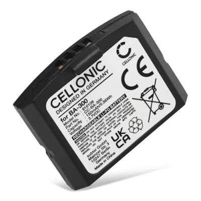 Abbildung von CELLONIC® Ersatz Akku BA300 BA 300 für Sennheiser Set 840 TV, RS 4200, RI 410, 830 S, 900, RR Kopfhörer Ersatzakku 150mAh Batterie, Kopfhörerakku TV Funk Ohrhörer