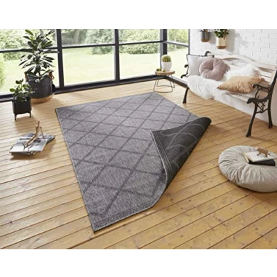 Abbildung von NORTHRUGS Teppich &quot;Corsica Wendeteppich&quot;, rechteckig, In &amp; Outdoor, Wetterfest, Balkon, Garten, Wohnzimmer, Wasserfest