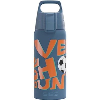 Abbildung von SIGG Isolierte Trinkflasche Kinder Shield Therm Kids Für kohlensäurehaltige Getränke geeignet Auslaufsicher Spülmaschinenfest BPA frei 90% recycelter Edelstahl 0,5L