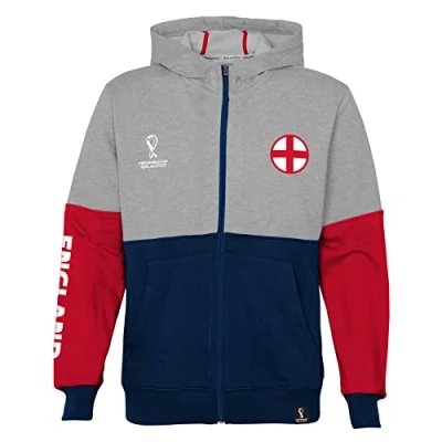 Abbildung von FIFA Jungen Official World Cup 2022 Side Panel Hoodie, Youth, England, Age 13 15 Kapuzenpullover, Grey, Extra Large