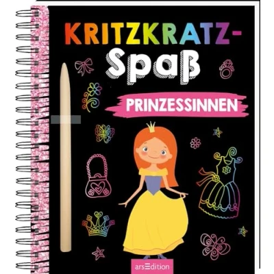 Abbildung von Kritzkratz Spaß Prinzessinnen: Kreativer Kratzelspaß mit Malideen und Holzstift für Kinder ab 5 Jahren