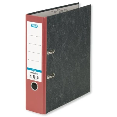 Abbildung von Elba Ordner A4, Smart Original Wolkenmarmor, 8 cm breit, rot, 10 Stück