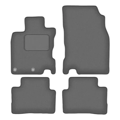 Abbildung von Wielganizator Automatte Passend für Nissan Qashqai II J11 Crossover 2013 Velours Autozubehör Auto Fußmatten Fußmatte 4 teilig Graphit