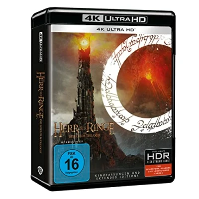 Abbildung von der Herr Ringe: Extended Edition Trilogie [4K Ultra HD] [Blu ray]