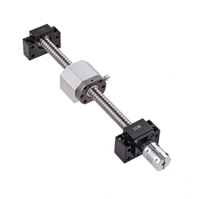 Abbildung von ONLISUM SFU1605 Kugelumlaufspindel 300mm Gewindespindel Edelstahl mit BK12/BF12 Unterstützung, Muttergehäuse und Kupplung für Automatisierte