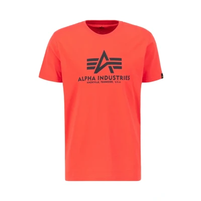 Abbildung von Alpha Industries Tshirt print, Herren, Größe: Small, Radiant red