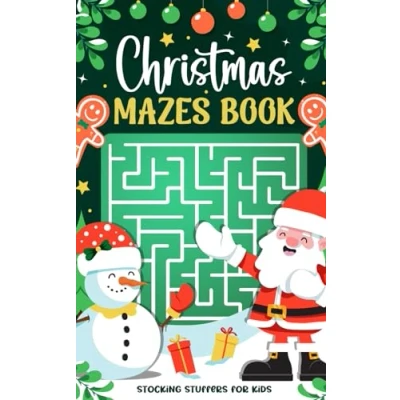 Abbildung von Stocking Stuffers for Kids: Christmas Mazes Book: 150 Diverse Puzzles Endless Fun, A Magical Santa Gift, Toddlers &amp; Children of Ages 4 6 8