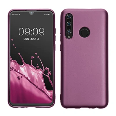 Abbildung von kwmobile Case kompatibel mit Honor 20 Lite Hülle Schutzhülle aus Silikon metallisch schimmernd Handyhülle Metallic Lavendel