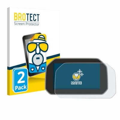 Abbildung von BROTECT Entspiegelungs Schutzfolie für BMW R 1250 RS 2019 Connectivity TFT 6.5&quot; (2 Stück) Matte Displayschutz Folie, Anti Fingerprint