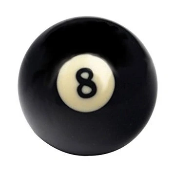 Abbildung von John West Billardkugel 57 mm Einzelkugel Schwarze 8