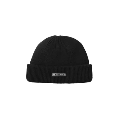 Abbildung von SEALSKINZ Unisex Standard Outdoor Langham Waterproof Cold Weather Beanie Mütze, Schwarz, S/M
