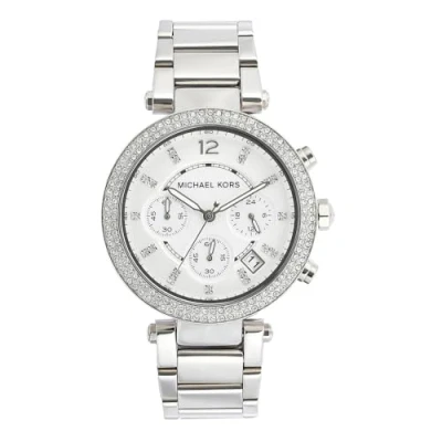 Abbildung von Michael Kors Damski zegarek PARKER, koperta 39 mm, mechanizm chronografu, bransoleta ze stali szlachetnej