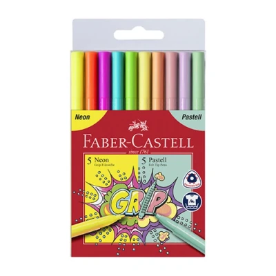 Abbildung von Viltstiften FC Grip neon en pastel etui.