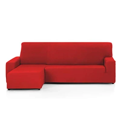Abbildung von Martina Home Bezug für Chaiselongue, Modell Túnez, Rot, kurzes Eckteil links