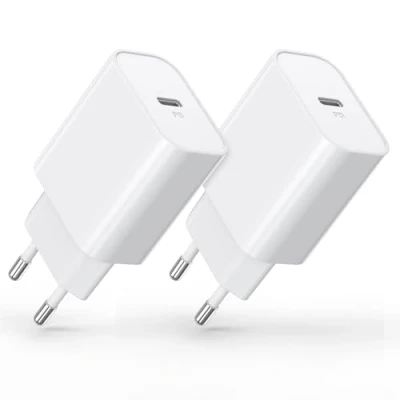 Abbildung von 30W USB C Ladegerät, 2 Pack Adapter, PD 3.0 i Phone Schnellladegerät Netzteil, Ladestecker Power Stecker für 15/14/13/12 Plus Pro Max Mini, AirPods iPad, Samsung Galaxy S23/22
