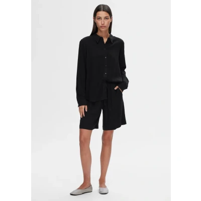 Abbildung von Selected Femme Slfviva NOOS Shorts, Damen, Größe: 34, Black